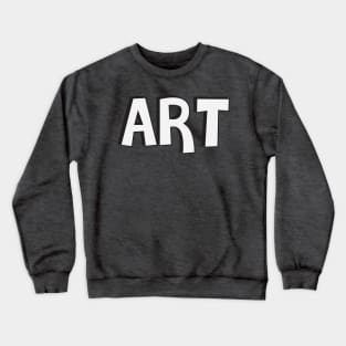 Film Crew On Set - Art - White Text - Front Crewneck Sweatshirt